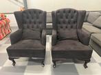 2 comfortable fauteuil in de kleur zwart., Huis en Inrichting, Fauteuils, Ophalen, Zo goed als nieuw