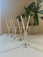 5 vintage kristallen venus flutes Bayel. Unieke glazen, Verzamelen, Ophalen of Verzenden, Zo goed als nieuw, Overige typen