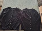 2 zwarte vestjes 158/164, Ophalen of Verzenden, Gebruikt, Meisje, Trui of Vest