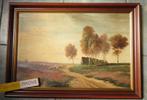 SCHAPEN HEIDE BIJ STAL * OLIEVERF OP LINNEN * In Lijst *, Antiek en Kunst, Kunst | Schilderijen | Klassiek, Ophalen of Verzenden