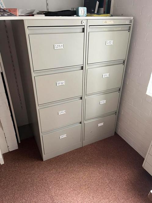 Stalen archiefkasten vintage, Huis en Inrichting, Kasten | Lockerkasten, Gebruikt, Ophalen