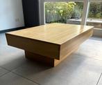 Strakke eikenhouten salontafel., Huis en Inrichting, Tafels | Salontafels, Ophalen, 100 tot 150 cm, Eikenhout, 50 tot 100 cm