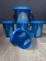Tupperware waterkan en 4 bekers met deksel,nieuw, Ophalen of Verzenden, Nieuw, Beker of Kan