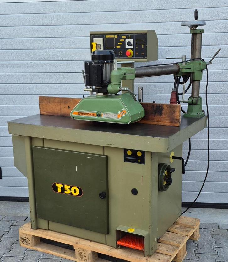 Steton T50C Freesmachine (As 40), incl Maggi Steff 2034, Doe-het-zelf en Verbouw, Gereedschap | Freesmachines, Gebruikt, Elektrisch