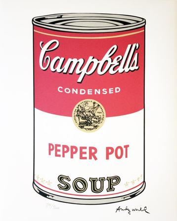 Andy Warhol - Campbell's Pepper Pot Soup (Carnegie Museum) beschikbaar voor biedingen