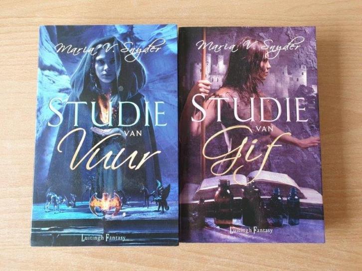 Maria V. Snyder - Studie van Gif, Vuur, Heelmeesteres, Insid, Boeken, Fantasy, Gelezen, Ophalen of Verzenden