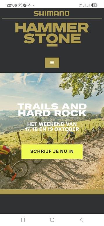 Hammerstone MTB - 105km zondag 19/10 beschikbaar voor biedingen
