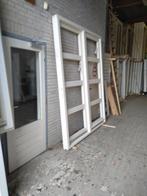 Hardhouten voordeur kozijn met zijlicht, Doe-het-zelf en Verbouw, Ophalen, Nieuw, Buitendeur, Hout