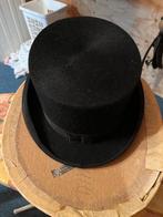 Zwarte Hoge Hoed - Vintage Stijl, Antiek en Kunst, Antiek | Kleding en Accessoires, Ophalen of Verzenden, Heren