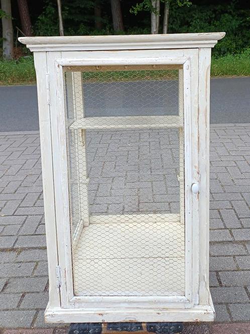 Oude toonbank vitrine, vitrinekast, glazen kast, slagerskast, Antiek en Kunst, Curiosa en Brocante, Ophalen