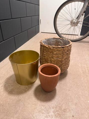 Drie leuke potjes voor planten beschikbaar voor biedingen