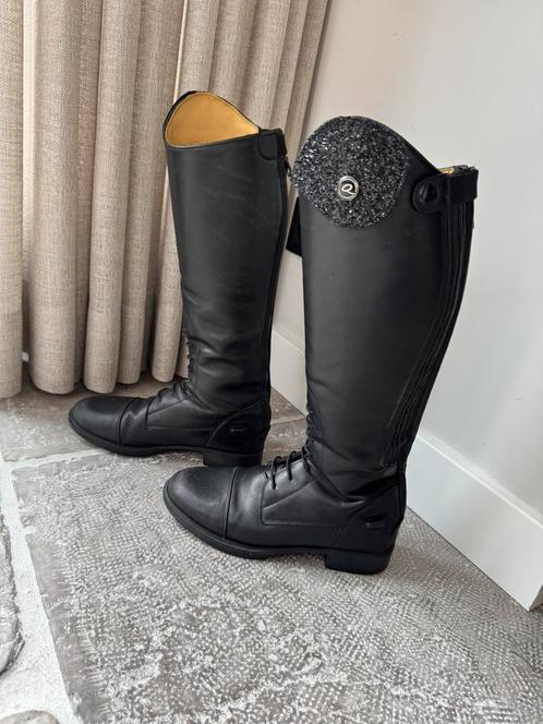 Rijlaarzen QHP Romy Junior zwart mt 36W in goede staat, Dieren en Toebehoren, Paardrijkleding, Zo goed als nieuw, Kinderen, Schoeisel