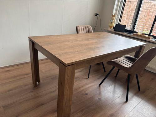 eettafel eikenlook, Huis en Inrichting, Tafels | Eettafels, Zo goed als nieuw, 50 tot 100 cm, 150 tot 200 cm, Vijf personen of meer