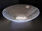 Mooie, ronde glazen schaal, 26 cm, Schaal, Rond, Ophalen of Verzenden, Glas