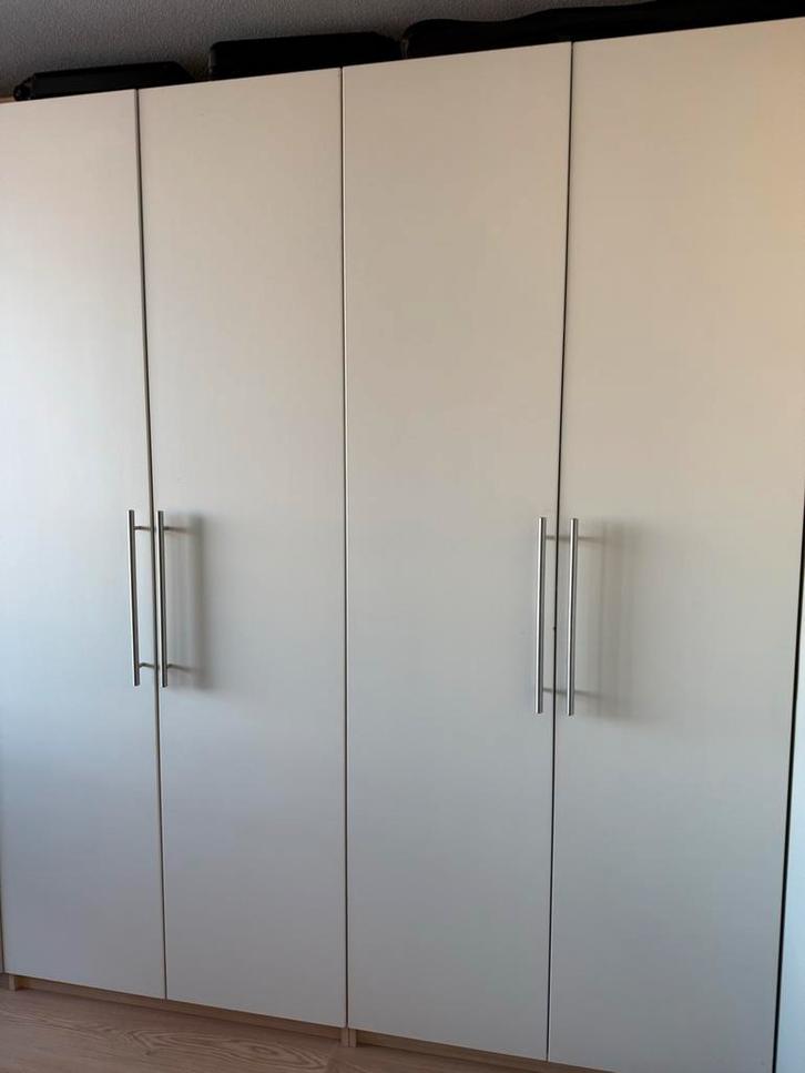 IKEA Pax Deuren (4x) inclusief grepen - lichtbeige, Huis en Inrichting, Kasten | Kledingkasten, Gebruikt, 200 cm of meer, 50 tot 100 cm
