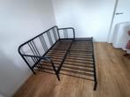 Fyresdal bed bank uitschuifbaar logeerbed, matrassen nieuw, Huis en Inrichting, Zwart, Ophalen of Verzenden, 80 cm, 200 cm