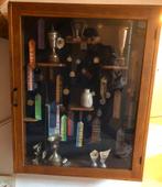 Antieke eiken prijzen/vitrinekast: formaat 100x80x17cm, Ophalen, Gebruikt, 100 tot 150 cm, Eikenhout