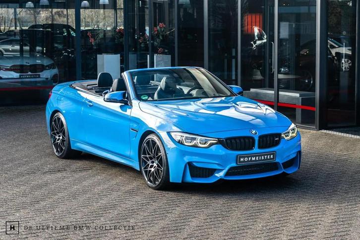 BMW M4 Cabrio Competition | Yas Marina Blau, Auto's, BMW, Bedrijf, Te koop, 4-Serie, 360° camera, ABS, Achteruitrijcamera, Airbags