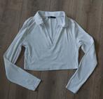 Zara polo longsleeve, Ophalen, Zo goed als nieuw, Wit, Lange mouw