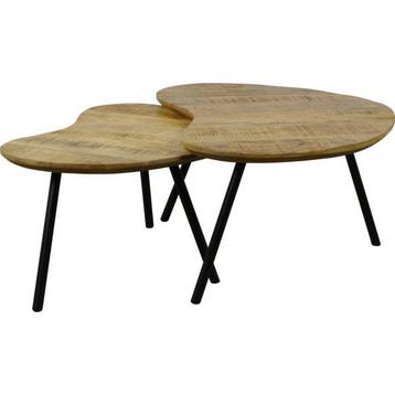 Nieuwe salontafel set mango hout industrieel beschikbaar voor biedingen