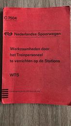 NS Werkzaamheden Treinpersoneel Dienstregeling 1972/1973, Verzamelen, Ophalen of Verzenden, Gebruikt, Trein, Overige typen