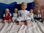 Oude poppen 5 stuks jaren 50, Verzamelen, Poppen, Ophalen, Gebruikt, Pop