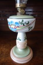 mooie pastelkleurige antieke opaline olielamp met anemonen, Antiek en Kunst, Antiek | Lampen, Ophalen