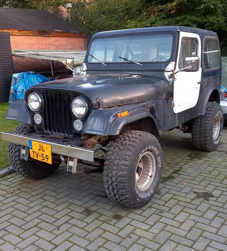 Jeep CJ Cj-7 1985 Zwart 4 liter 6 cilinder ( wrangler ), Auto's, Jeep, Particulier, CJ, Benzine, SUV of Terreinwagen, Geïmporteerd