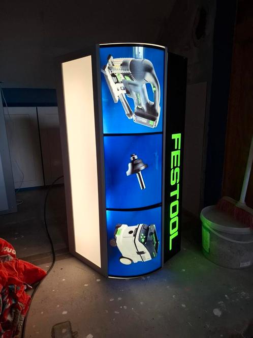 3 LICHTBAKKEN VAN FESTOOL INCL EXTRA INZETPANELEN EN LAMPEN, Verzamelen, Merken en Reclamevoorwerpen, Zo goed als nieuw, Lichtbak of (neon) lamp