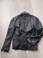 Leren damesjasje, Ophalen, Zwart, Maat 42/44 (L), Zo goed als nieuw