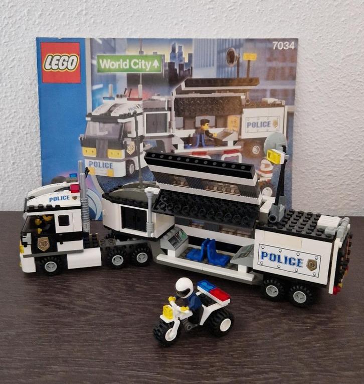 Lego World City bewakingsvrachtwagen 7034, Kinderen en Baby's, Speelgoed | Duplo en Lego, Zo goed als nieuw, Lego, Complete set