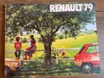Renault modellen folder 1979, Ophalen of Verzenden, Zo goed als nieuw, Renault