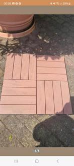 Bruine composiet terrastegels in goede staat!, Tuin en Terras, Ophalen, Zo goed als nieuw, Composiet