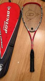 Dunlop Squash Racket - Hotmelt Carbon, Ophalen of Verzenden, Gebruikt, Racket, Met hoes