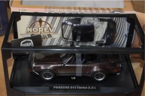 SALE !! 1:18 PORSCHE 911 930 TURBO CABRIO brown Norev WRH, Hobby en Vrije tijd, Modelauto's | 1:18, Zo goed als nieuw, Auto, Norev