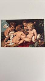 Vienna.Engel Jezus, lam, kinderen, fruit., Verzamelen, Ansichtkaarten | Themakaarten, Verzenden, Voor 1920, Kinderen