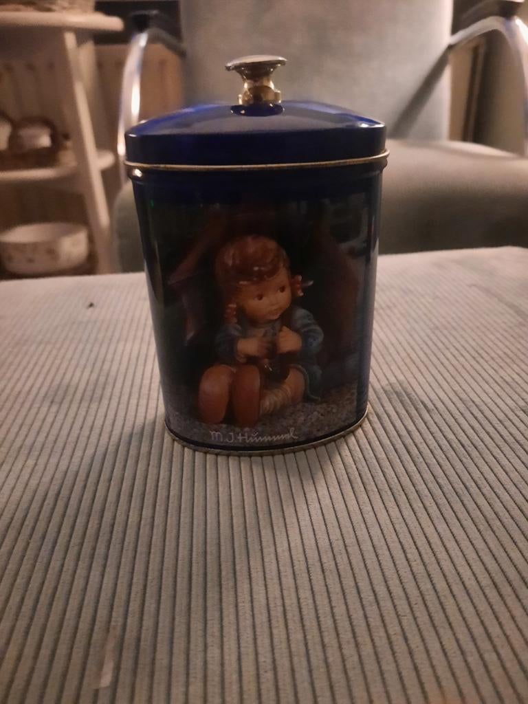 Vintage Hummel Blikken Trommel, Minder dan 50 cm, Gebruikt, Minder dan 50 cm, Ophalen of Verzenden