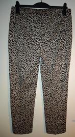 Pantalon broek panterprint stretch mt 42 C.RO ZGAN!, Bruin, Maat 42/44 (L), Ophalen of Verzenden, Zo goed als nieuw