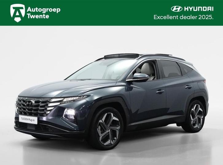Hyundai Tucson 1.6 T-GDI PHEV Premium Sky | Wit Leder | 360, Auto's, Hyundai, Bedrijf, Tucson, ABS, Adaptieve lichten, Adaptive Cruise Control