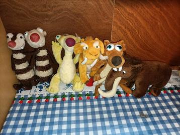 6 Ice Age knuffels  beschikbaar voor biedingen