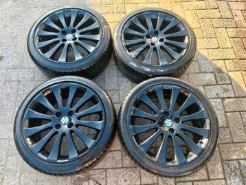 Set 4 x 100 17inch Suzuki Swift velgen 7j et45 205 40 17  beschikbaar voor biedingen