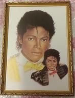 Prent Michael Jackson (1984) met houten frame erom, Ophalen of Verzenden, Zo goed als nieuw, Prent, 1980 tot heden