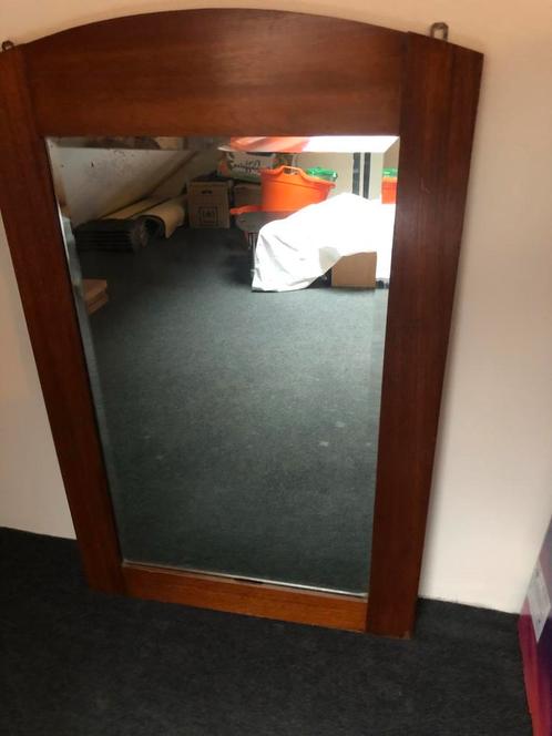 Antieken spiegel, Huis en Inrichting, Woonaccessoires | Spiegels, Zo goed als nieuw, Rechthoekig, Ophalen