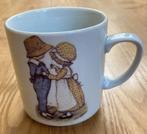 Mok beker Holly Hobbie wit aardewerk vintage, Ophalen of Verzenden, Zo goed als nieuw, Overige stijlen, Kop(pen) en/of Schotel(s)