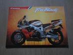 Honda CBR 900 RR Fireblade Tiger brochure folder 1994 1995, Motoren, Handleidingen en Instructieboekjes, Ophalen of Verzenden