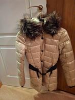 Gouden winterjas met bontkraag - Maat 40, Kleding | Dames, Jassen | Zomer, Ophalen of Verzenden, Zo goed als nieuw, Maat 36 (S)