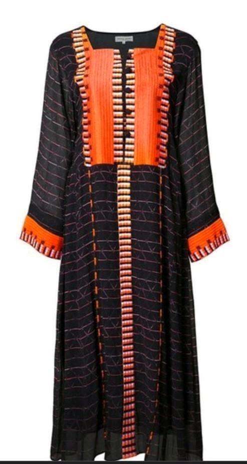 100%zijden jurk met onderjurk Apiece Apart maat 6, Kleding | Dames, Jurken, Zo goed als nieuw, Oranje, Onder de knie, Ophalen of Verzenden