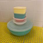 Vintage Tupperware Set - Jaren 60, Ophalen of Verzenden, Gebruikt, Blauw, Bak of Kom