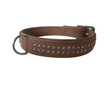 BEEZTEES Buffalo Halsband met Strass Nek 42-46,5 cm -35%!!! beschikbaar voor biedingen