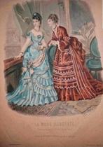 La Mode Illustrée - Vintage Mode Prenten, Antiek en Kunst, Ophalen of Verzenden